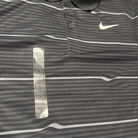 Nike Victory Men’s Dri-FIT Black Gray Stripe Golf Polo Size Small - Picture 10 of 12